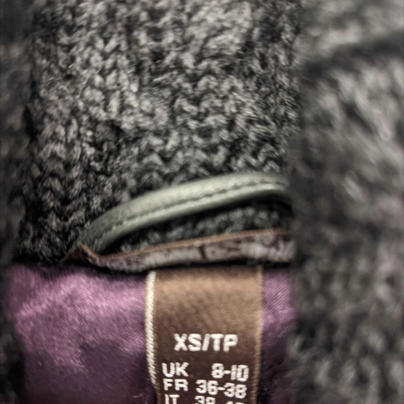 Danier Leather Jacket with Knit Collar and Cuffs - Picture 5 of 5